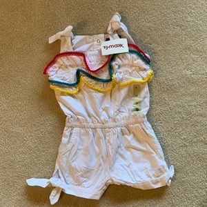 Baby button up romper